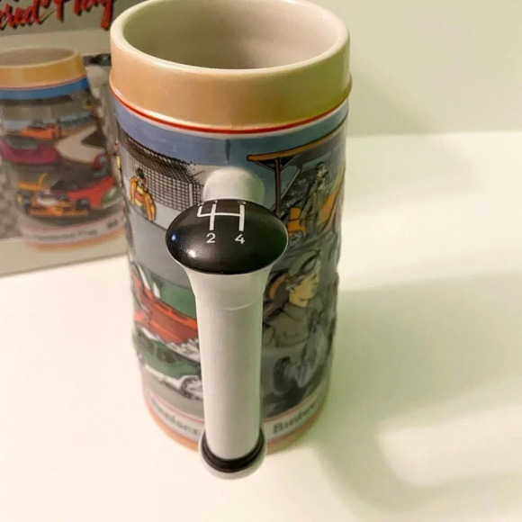 Vintage 1991 Anheuser Busch Budweiser Stein Chasing the Checkered  Flag Racing - Picture 7 of 12